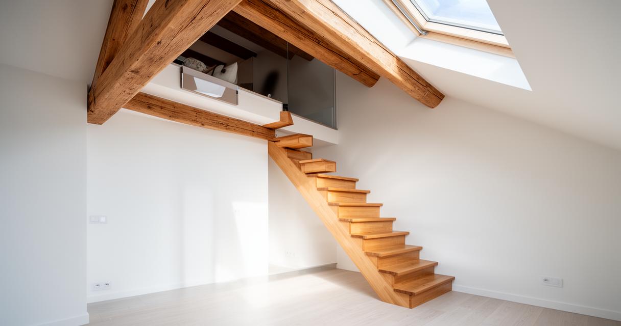 Aménagement de combles : 5 idées pour choisir la place idéale de votre escalier tout en créant du rangement